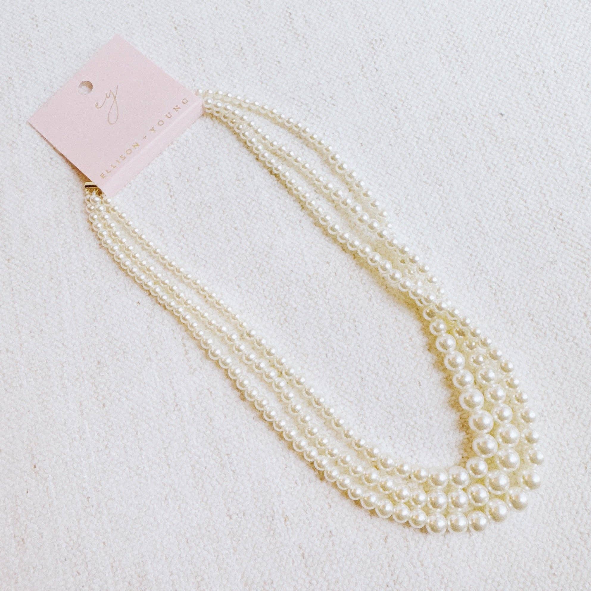 Ellison+Young - Perfect Pearl Strands Necklace