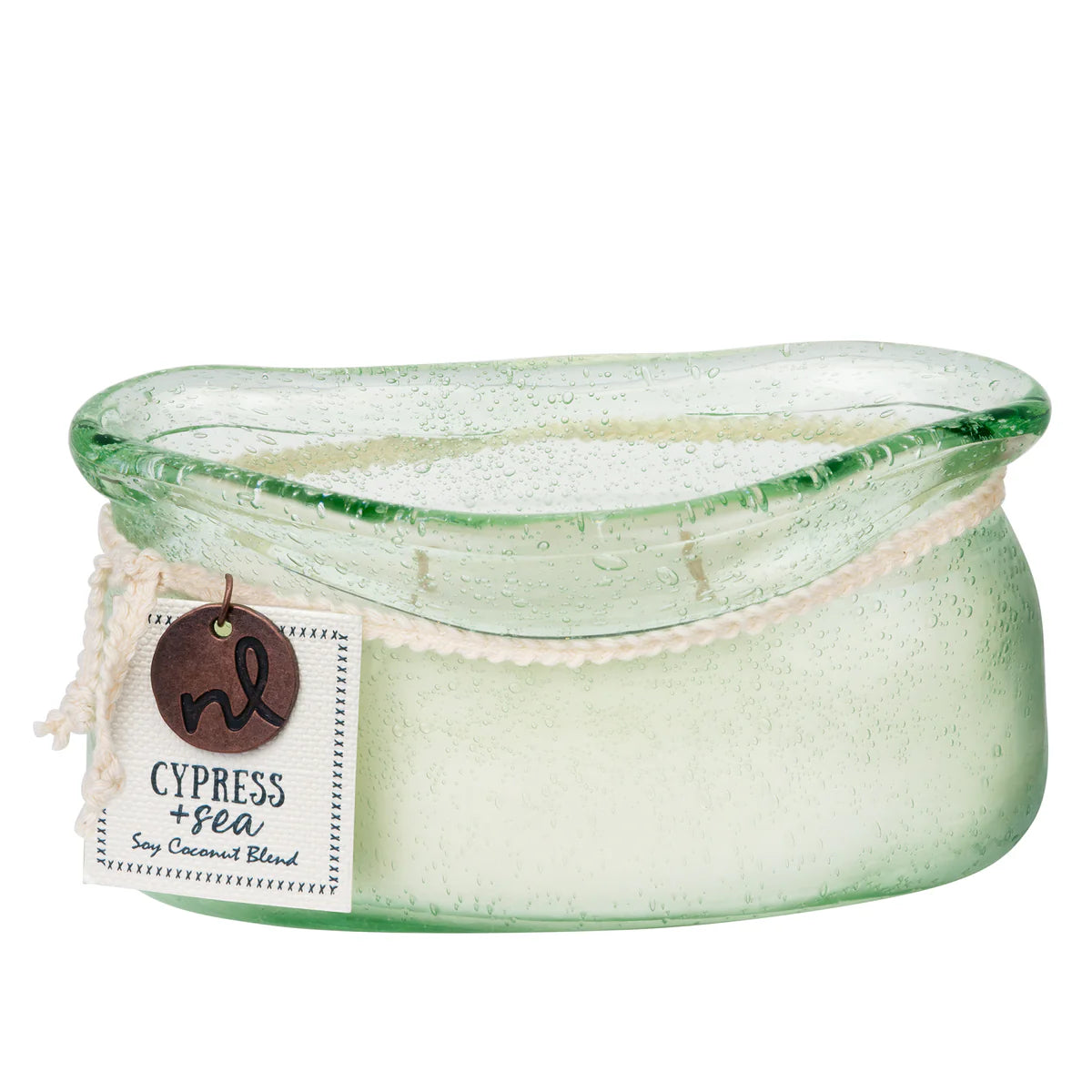 Northern Lights Sea Glass Candle