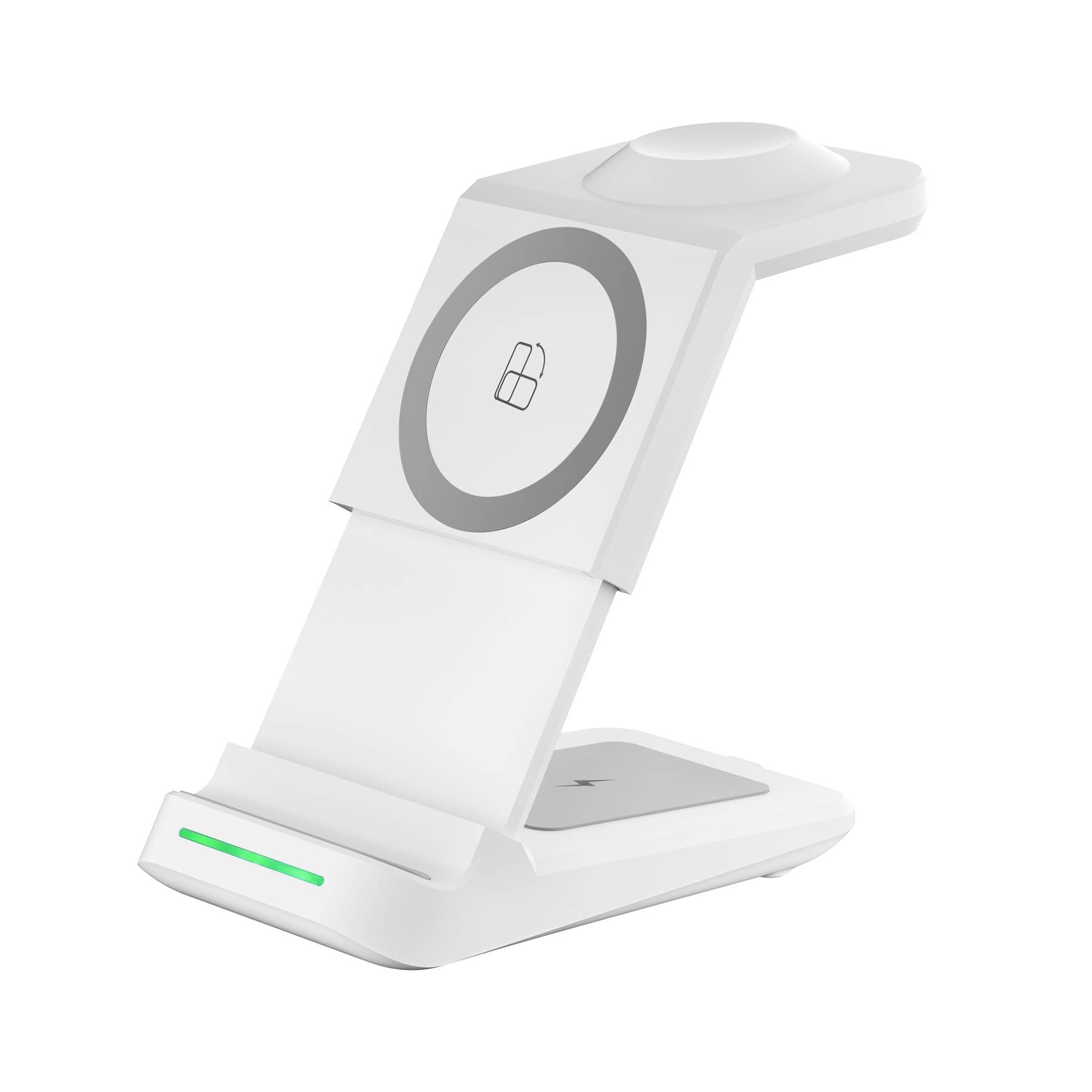 LAX Gadgets - 3-in-1 Wireless Charging Station, Charger Stand