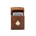 Two's Company Wood Crafted Playing Card Set