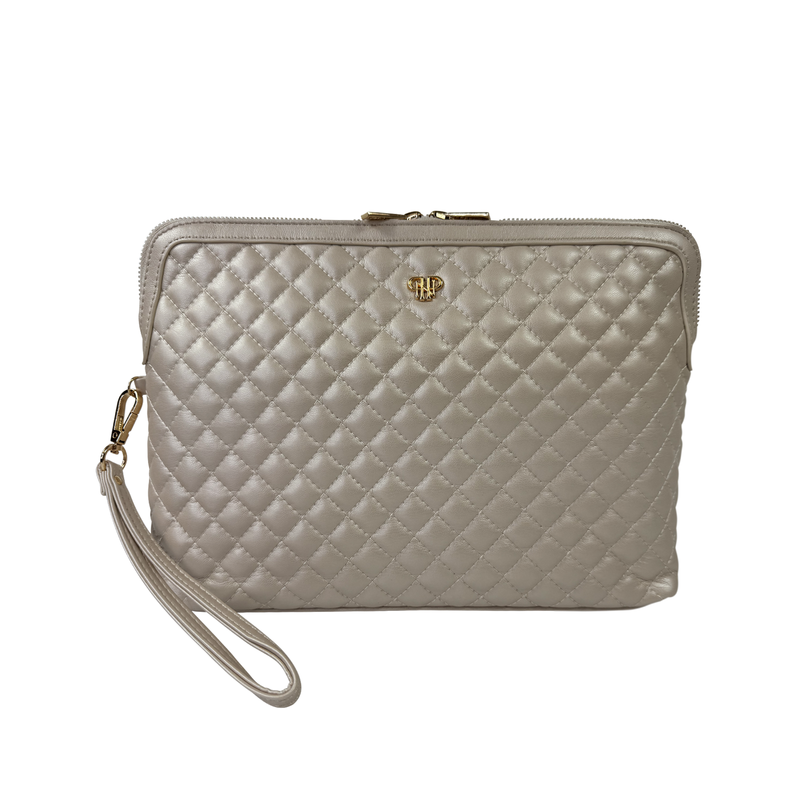 PurseN  - NEW Updated Litt Makeup Case - Pearl Quilted