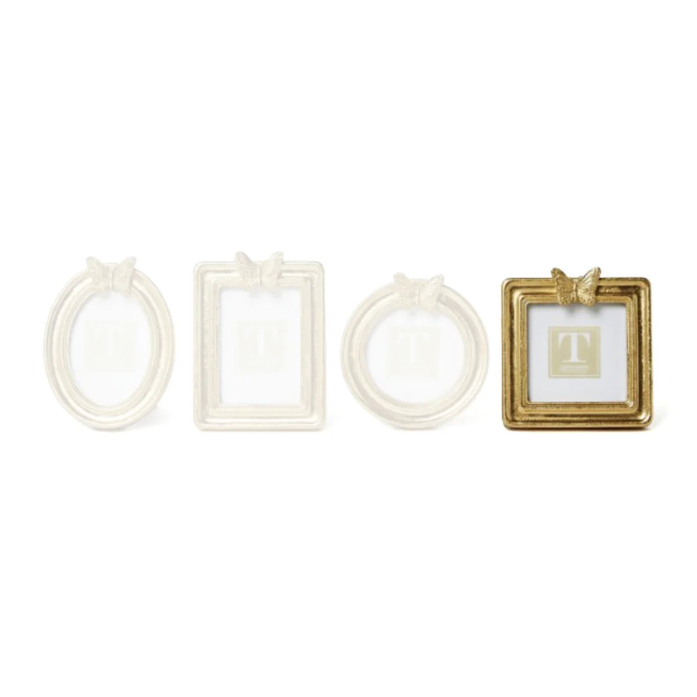 Two's Company Golden Butterfly Photo Frames