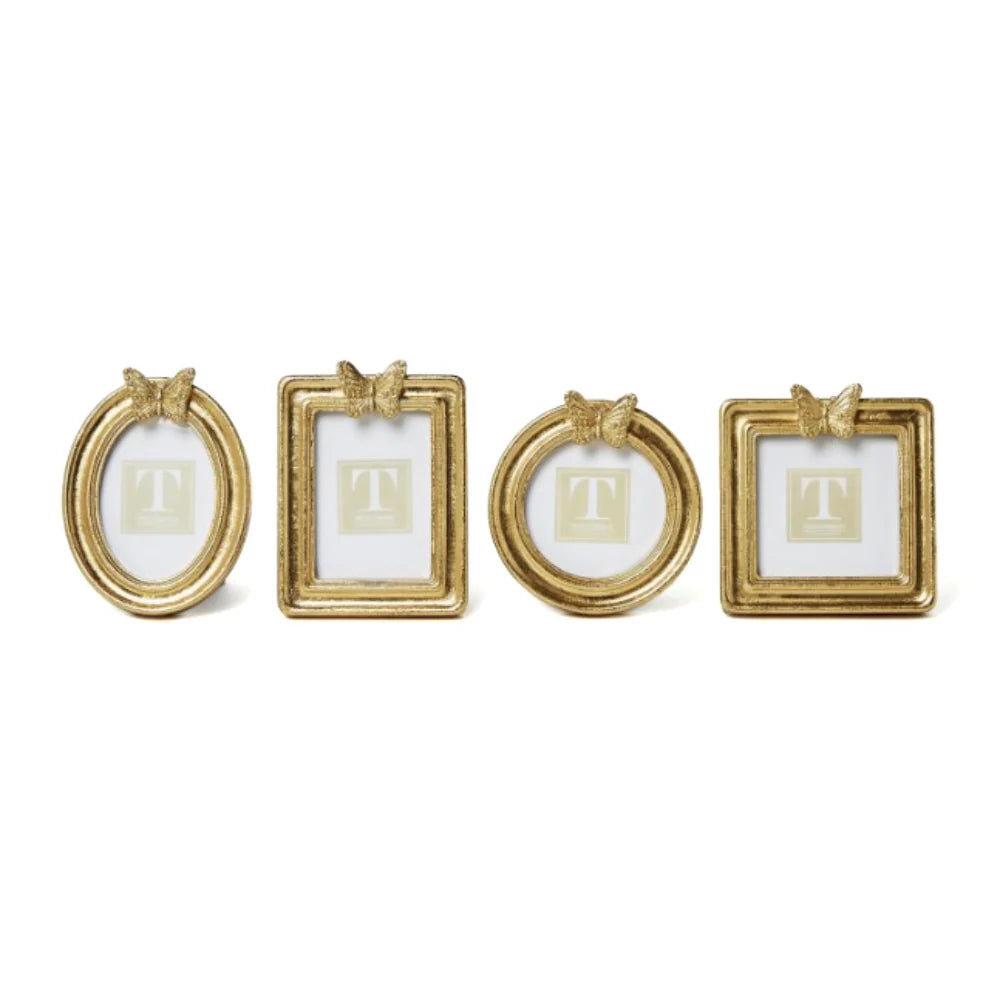 Two's Company Golden Butterfly Photo Frames