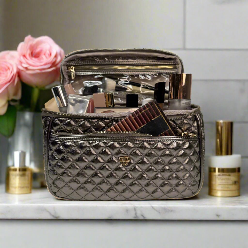 PurseN (new) - Classic Train Case - Bronze
