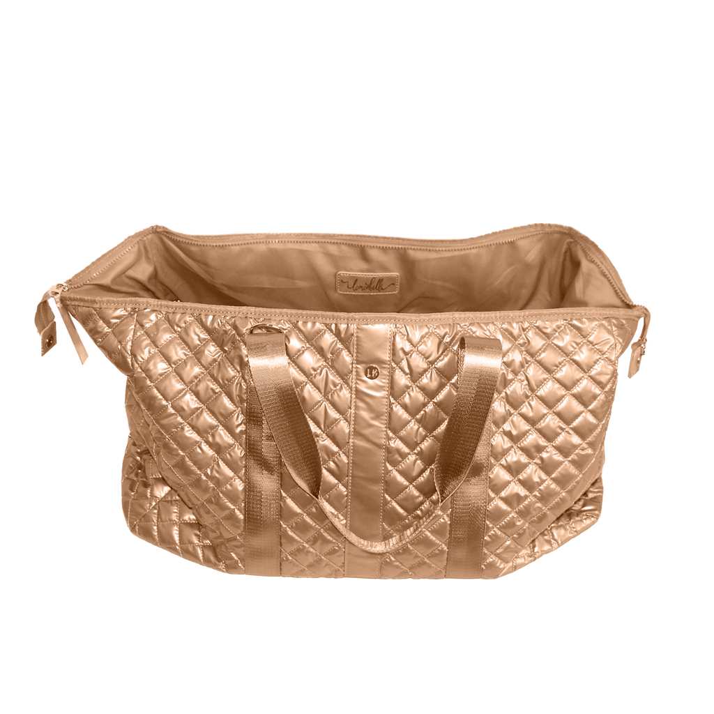 Lemonbella - Lemonbella Copper Diamond Weekender Duffle Travel Bag 3/1