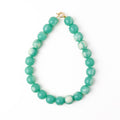 INK + ALLOY - Iris Large Resin Bead Necklace Aqua Wholesale