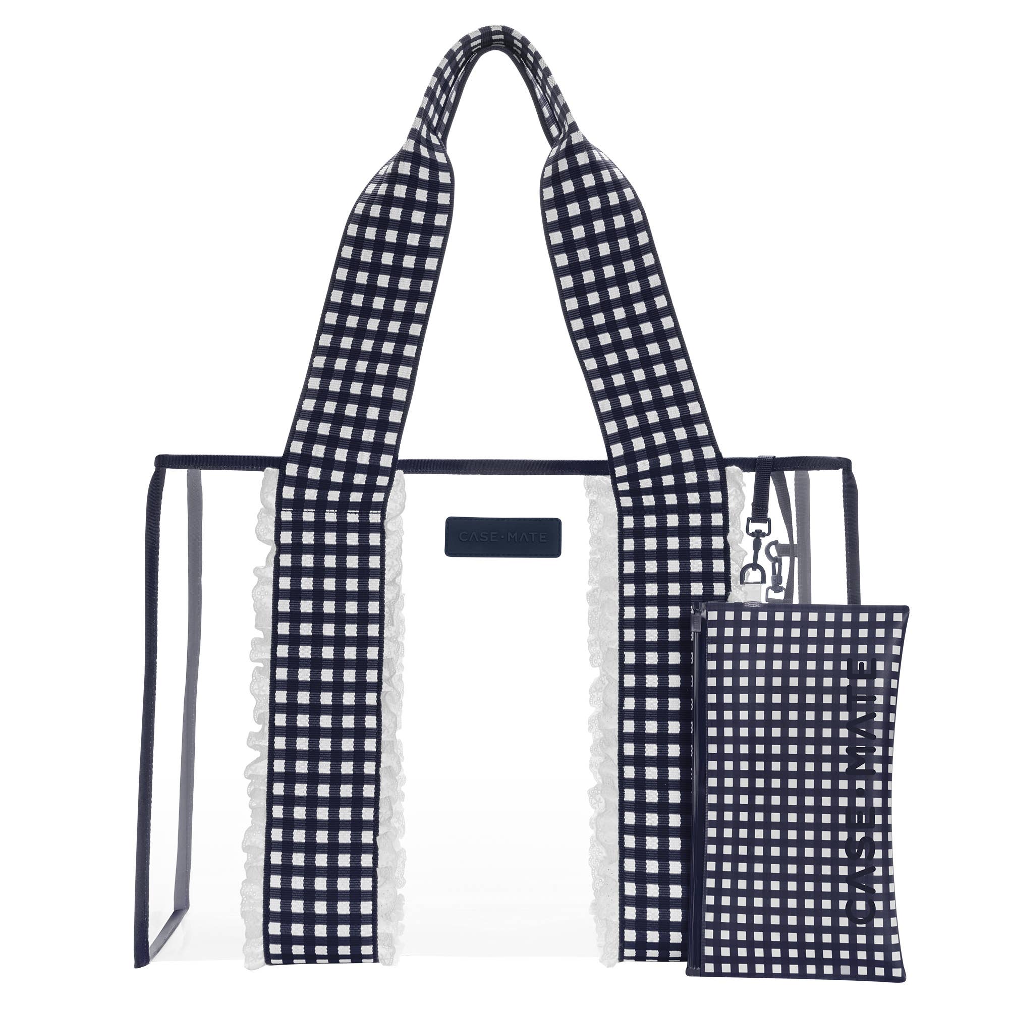 Case-Mate - Case-Mate Navy Gingham Jelly Tote Bag