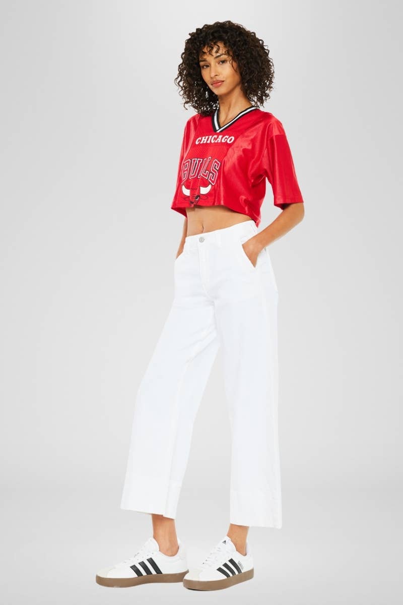 Kan Can USA - OPEN PACK HIGH RISE CROPPED WIDE LEG-KC7480WT