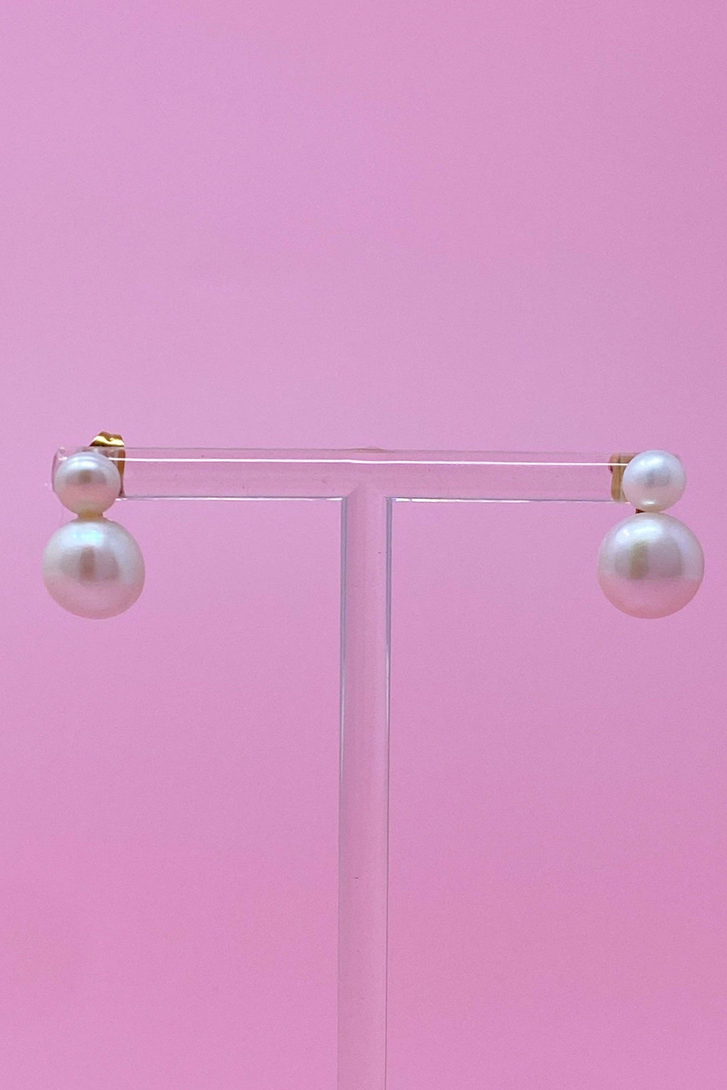 Ellison+Young - Classic Double Pearl Earrings