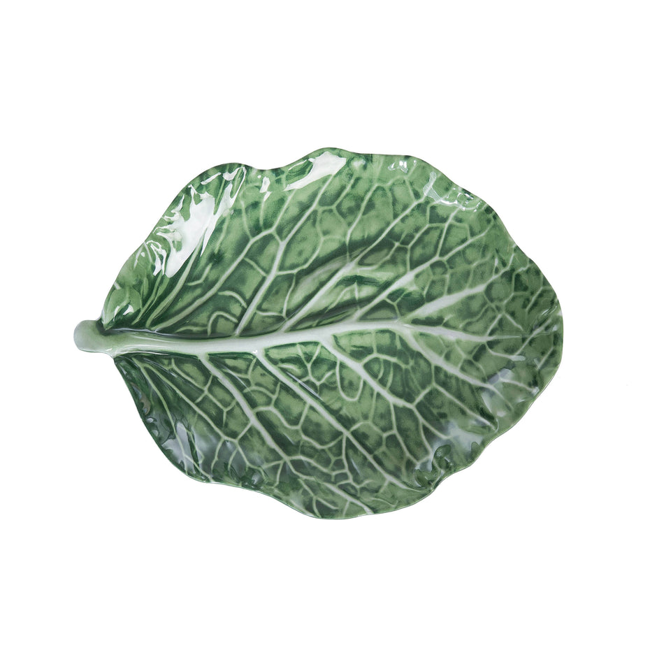 C&F Home - Cabbage Leaf Green Serving Platter
