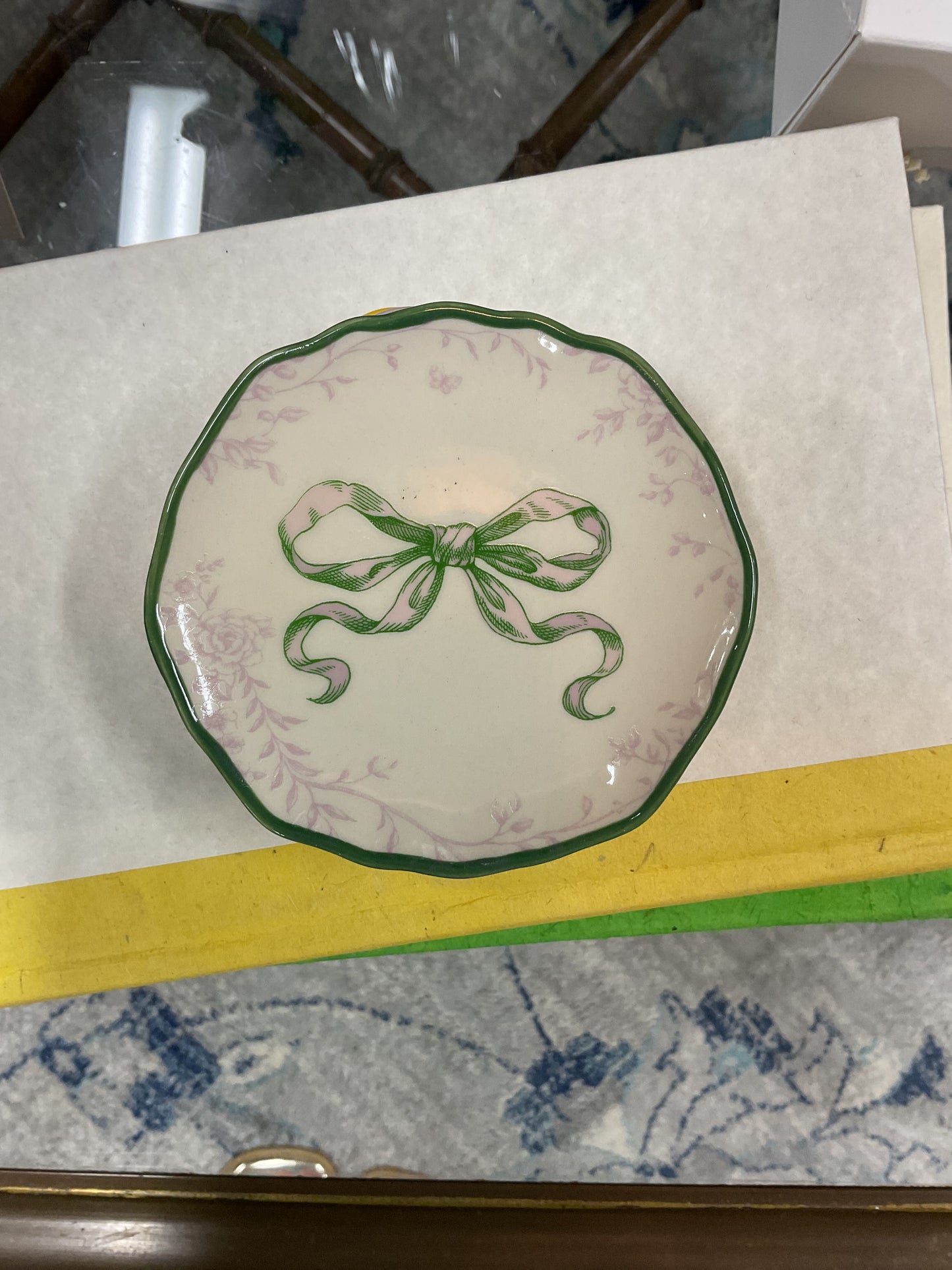 Hazel Mazel Scalloped Plate