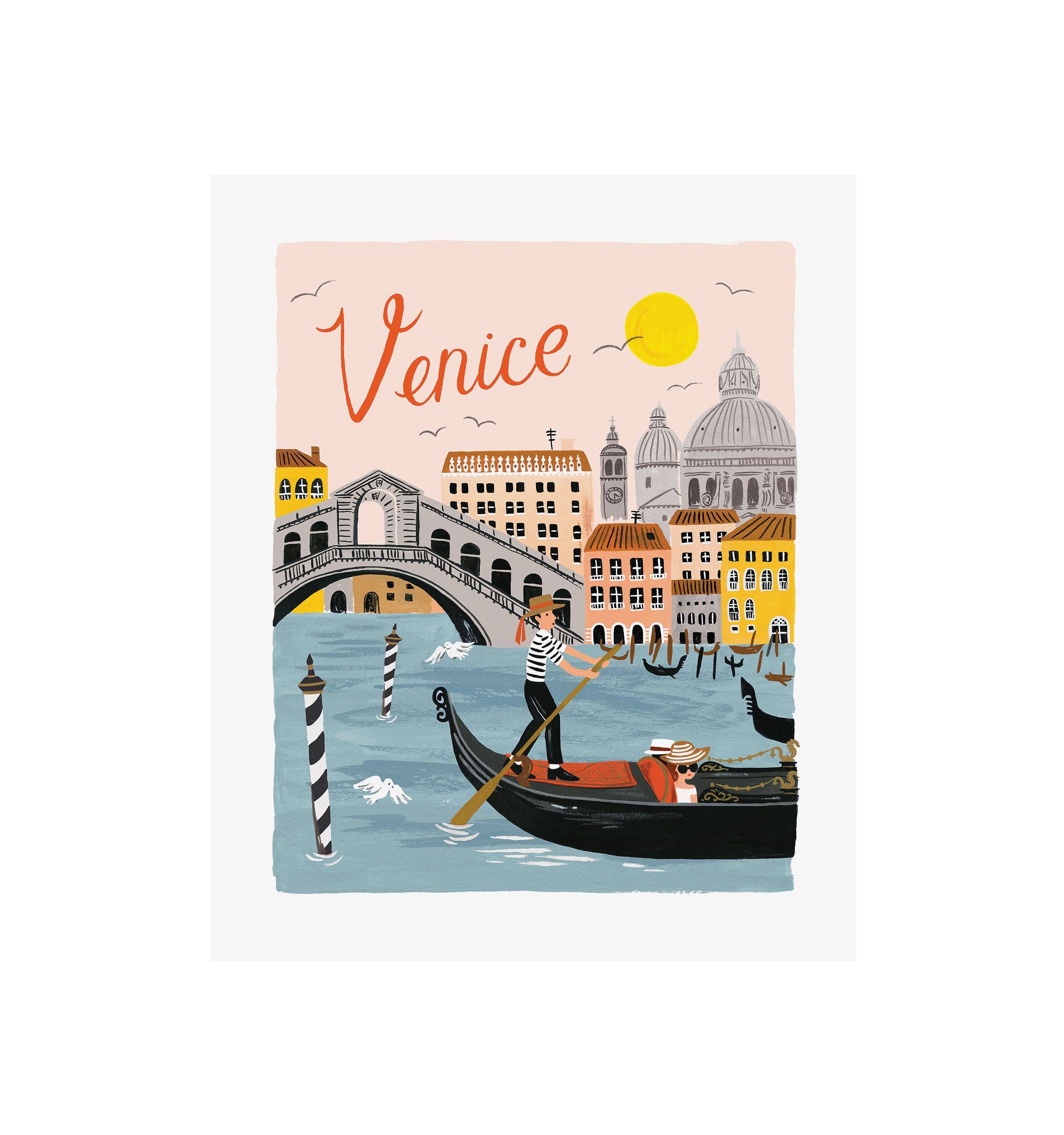 Rifle Paper Co. - Venice World Traveler Art Print