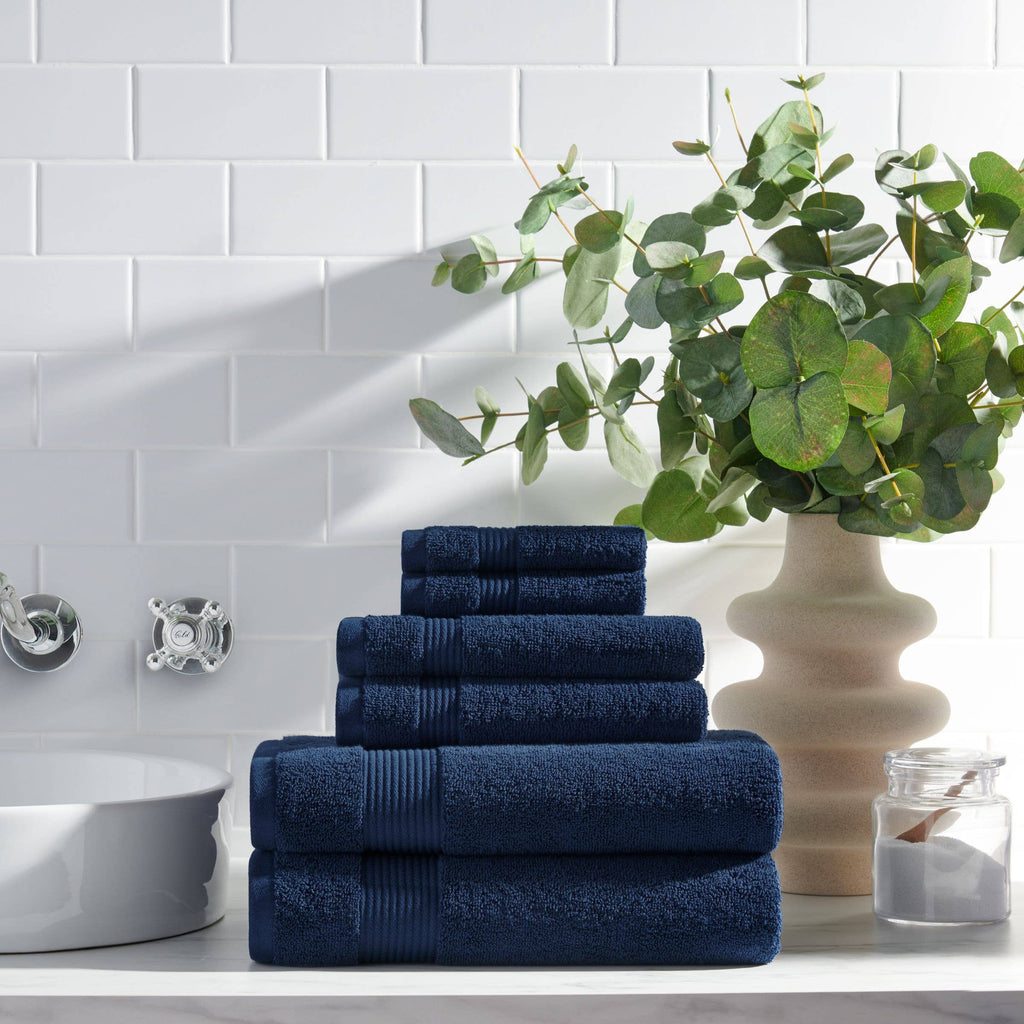 Arkwright Home - Host & Home 6-Piece Bath Towel Set, Color options