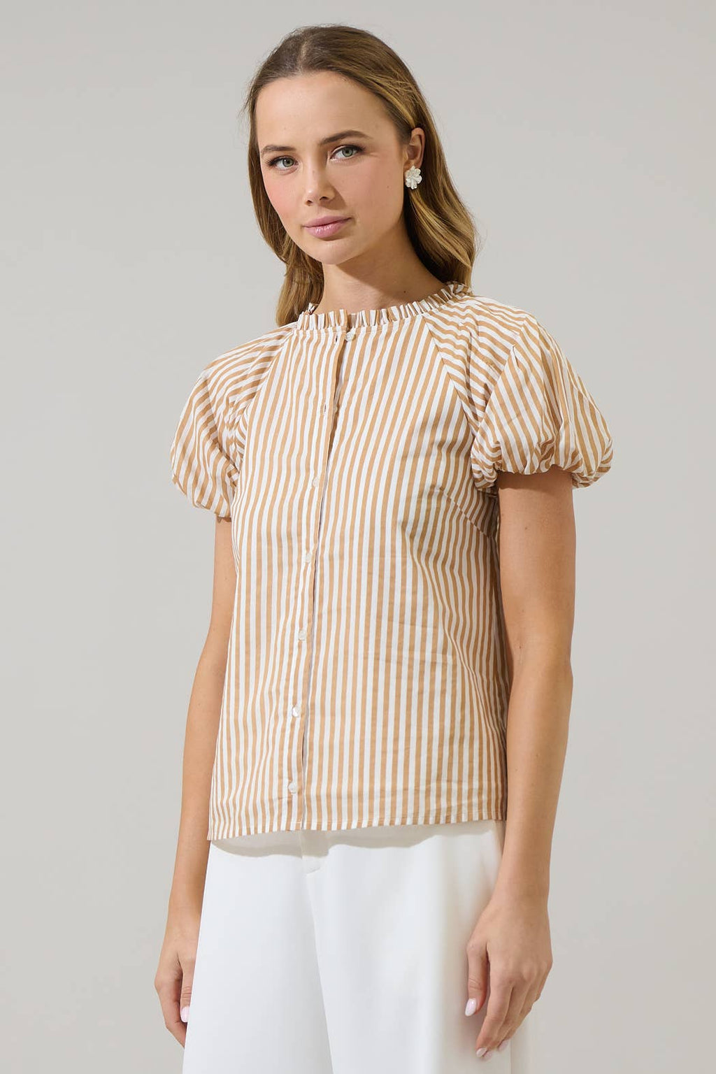 Sugarlips - Dream State Avy Button Down Top
