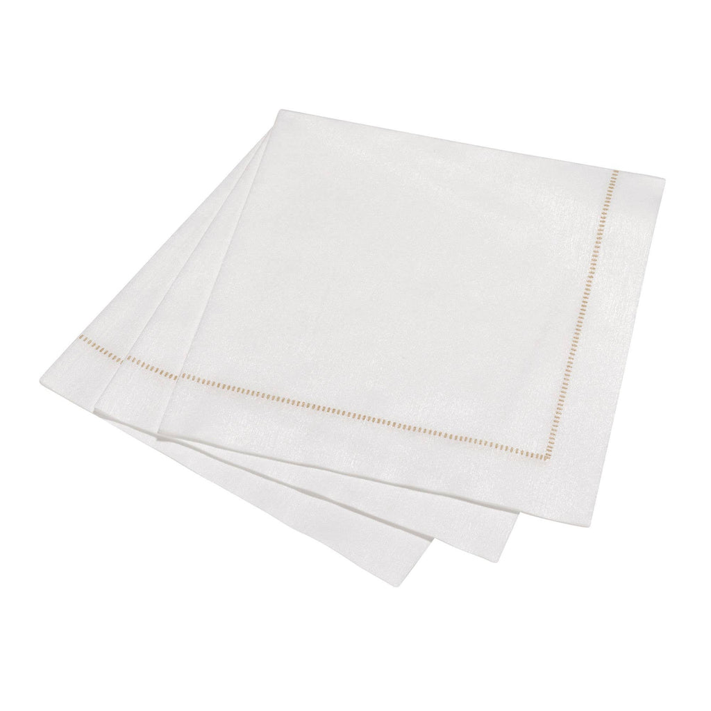 The Napkins - Hemstitch TAUPE Napkins Guest Towel