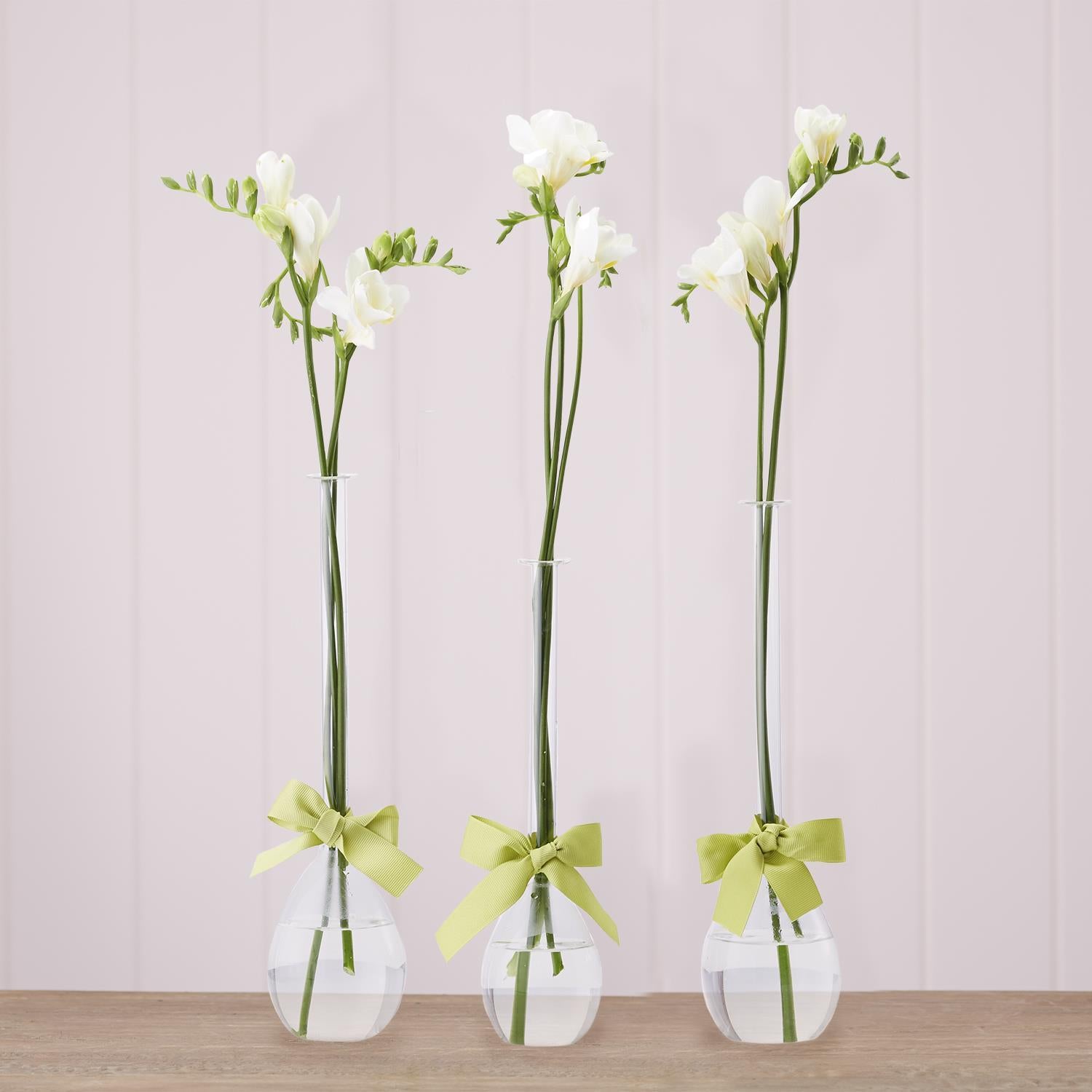 Two's Company Sleek & Chic Set of 3 Tear Drop Vase