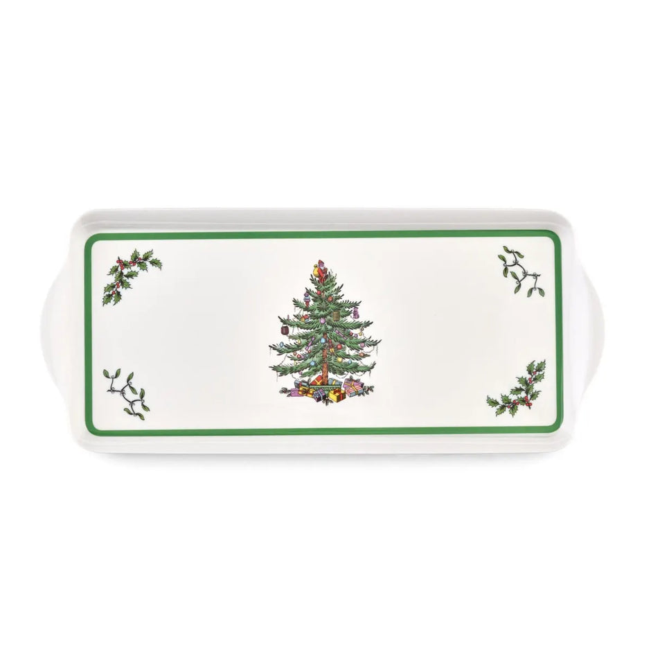Spode Christmas Tree Melamine Sandwich Tray