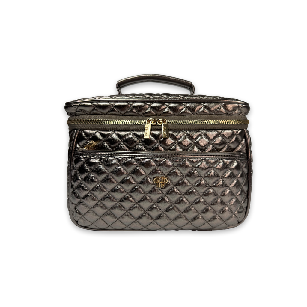 PurseN (new) - Classic Train Case - Bronze