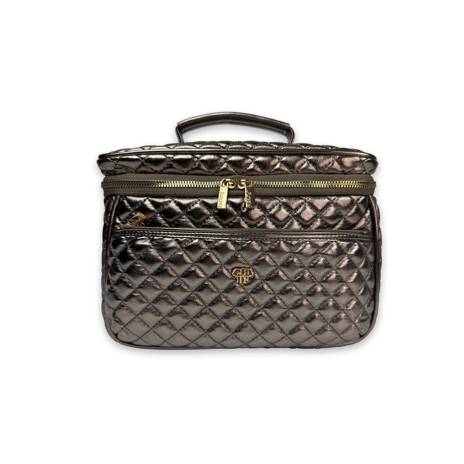 PurseN (new) - Classic Train Case - Bronze