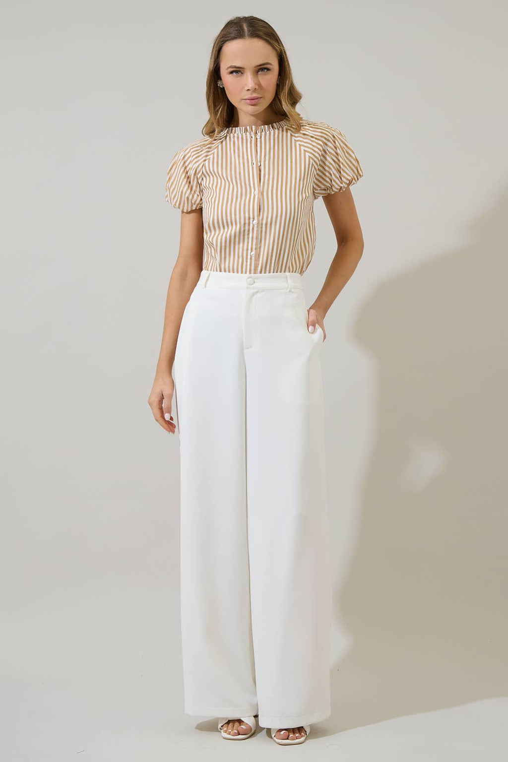 Sugarlips - Dream State Avy Button Down Top