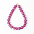 INK + ALLOY - Iris Large Resin Bead Necklace Purple Wholesale