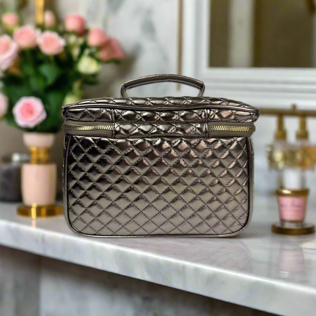 PurseN (new) - Classic Train Case - Bronze