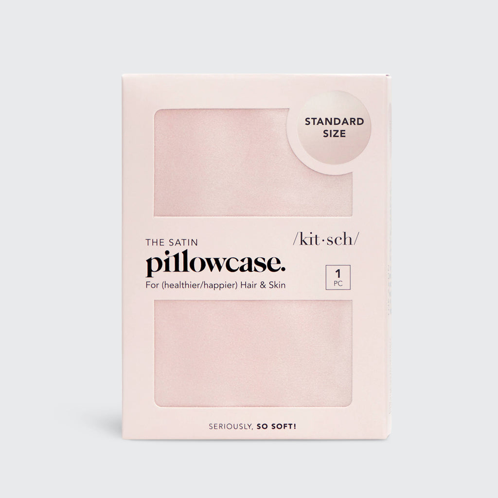 KITSCH - Satin Pillowcase Standard - Blush