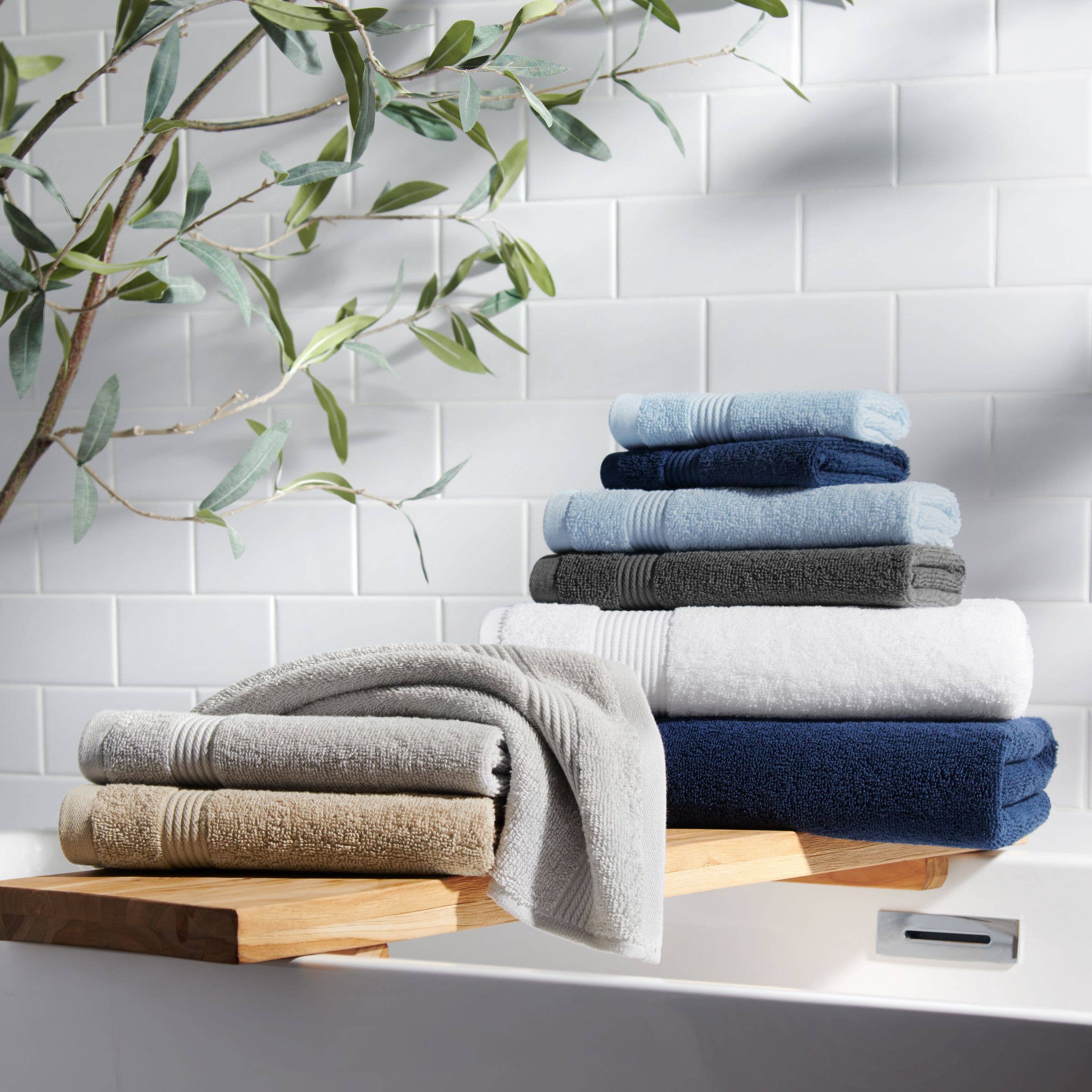 Arkwright Home - Host & Home 6-Piece Bath Towel Set, Color options