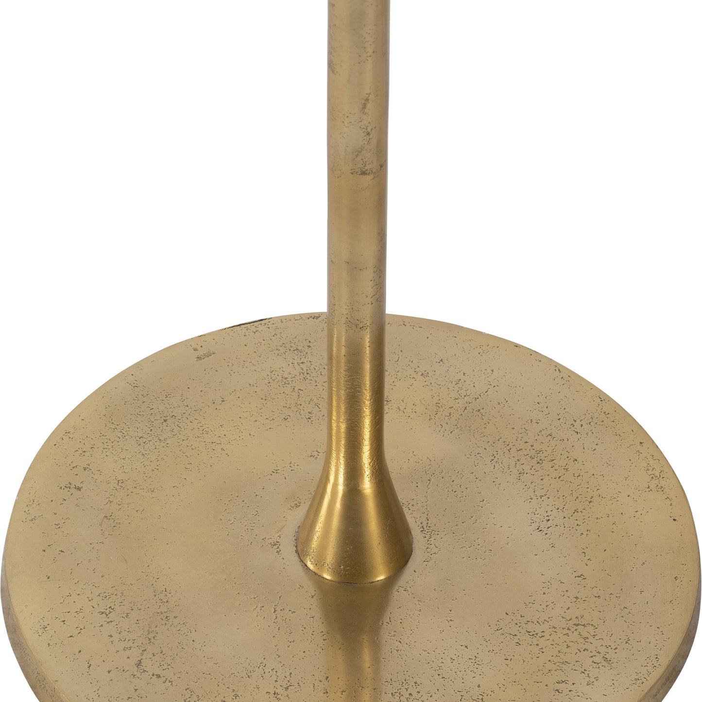 Sagebrook Home - End Table - Gold/White Marble Top Metal Round Base, 24 in.