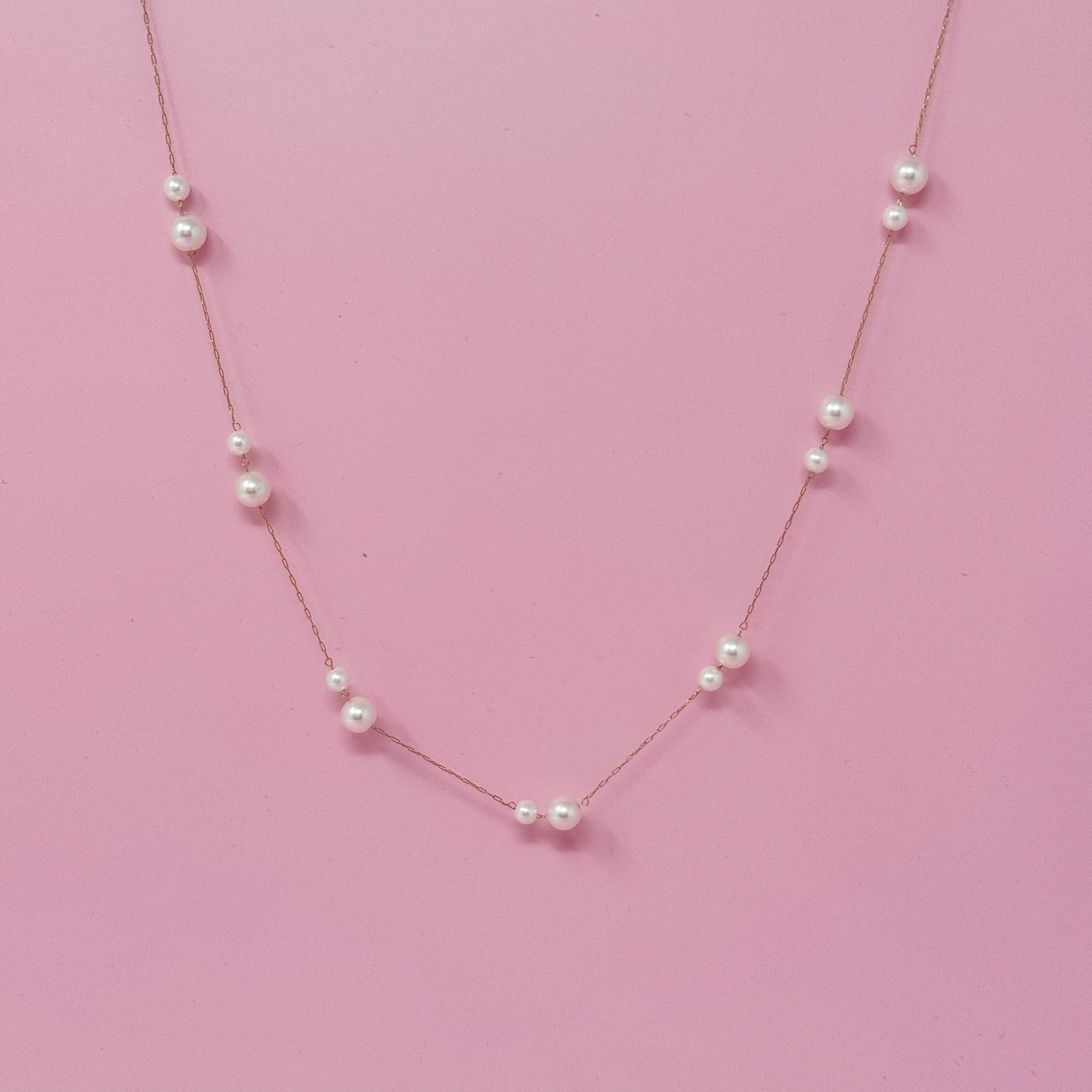 Ellison+Young - Lovely Lady Dainty Pearl Necklace