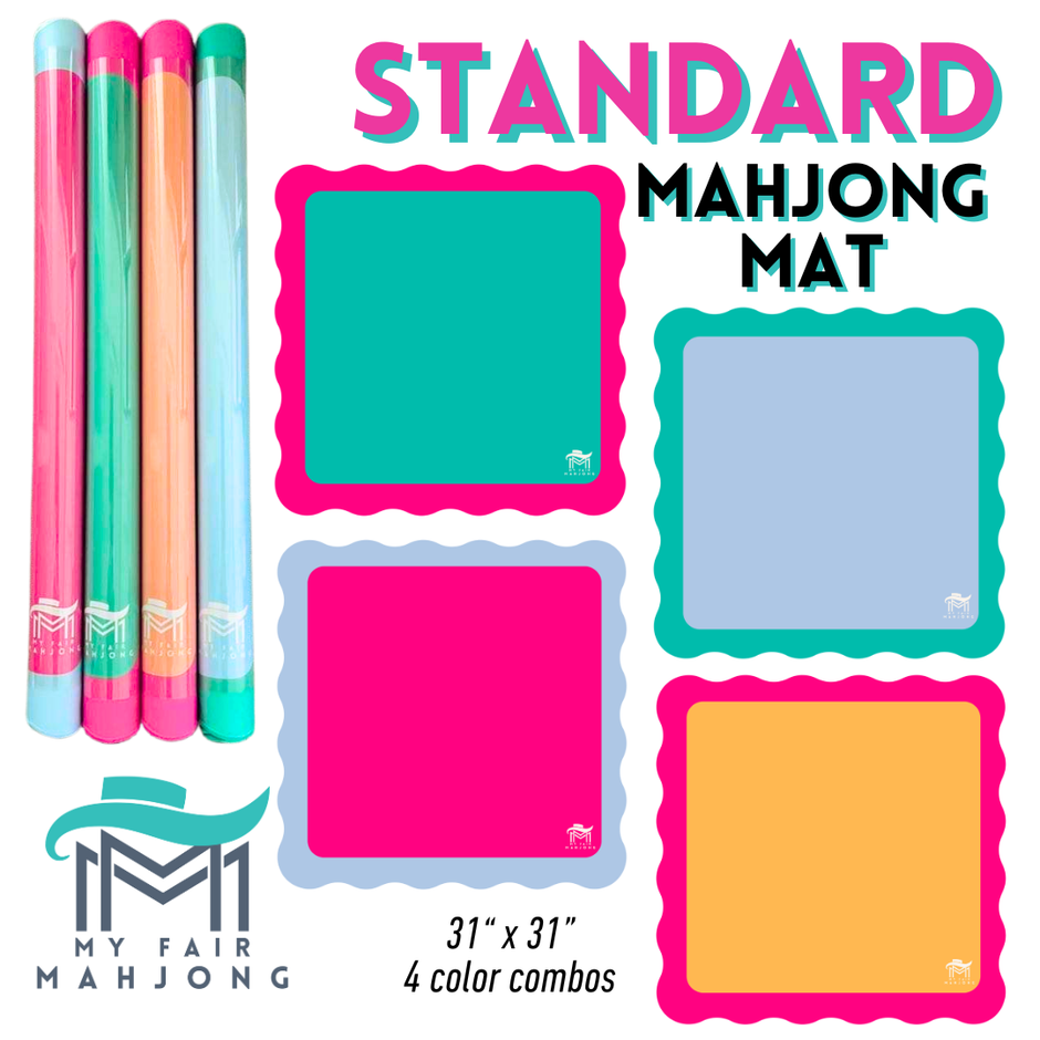My Fair Mahjong - MAHJONG MAT  |  Color Wave  |  31" x 31"
