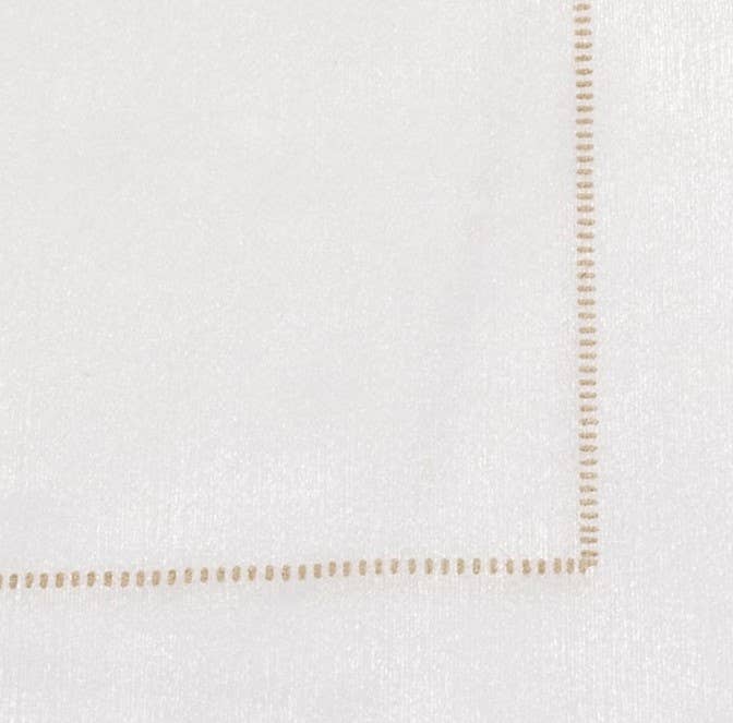 The Napkins - Hemstitch TAUPE Napkins Guest Towel
