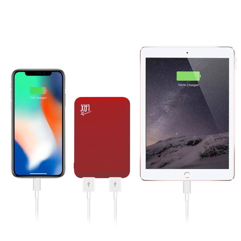 LAX Gadgets - 6600mAh Power Bank Ultra-Slim | Palm Size | Portable | 8Oz
