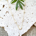 VB&CO Designs Handmade Jewelry - Gold and crystal short Necklace