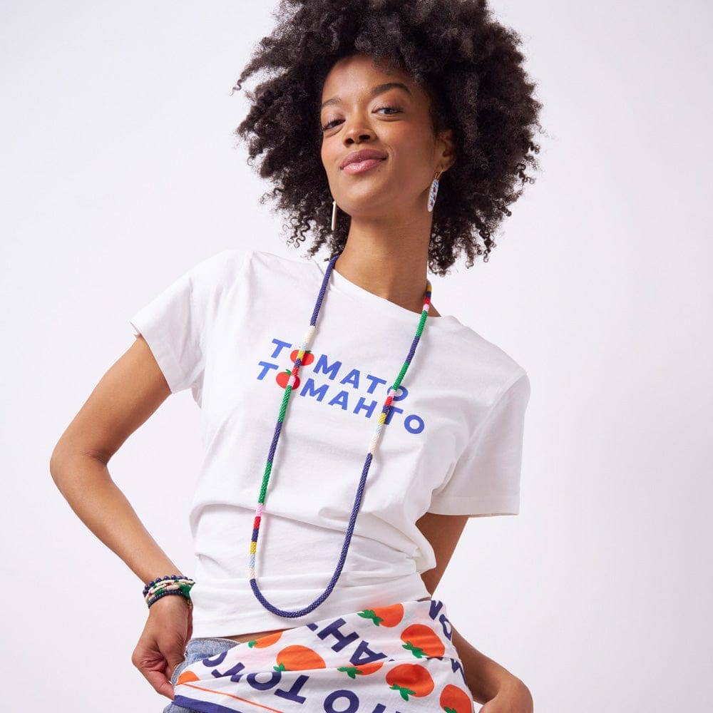INK + ALLOY - Allie Seed Bead Long Necklace Navy  + Multi Wholesale