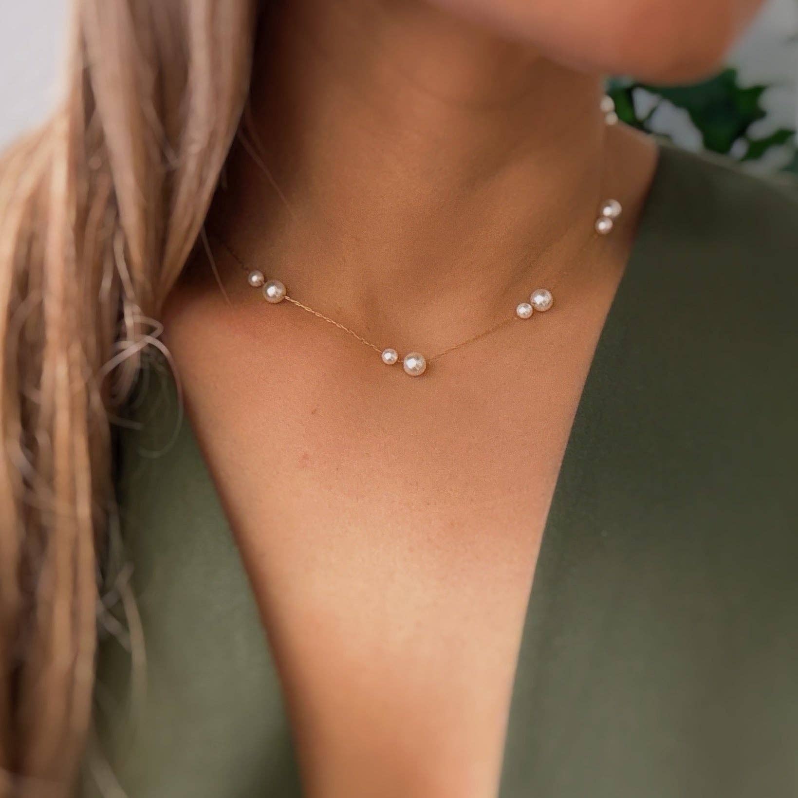 Ellison+Young - Lovely Lady Dainty Pearl Necklace