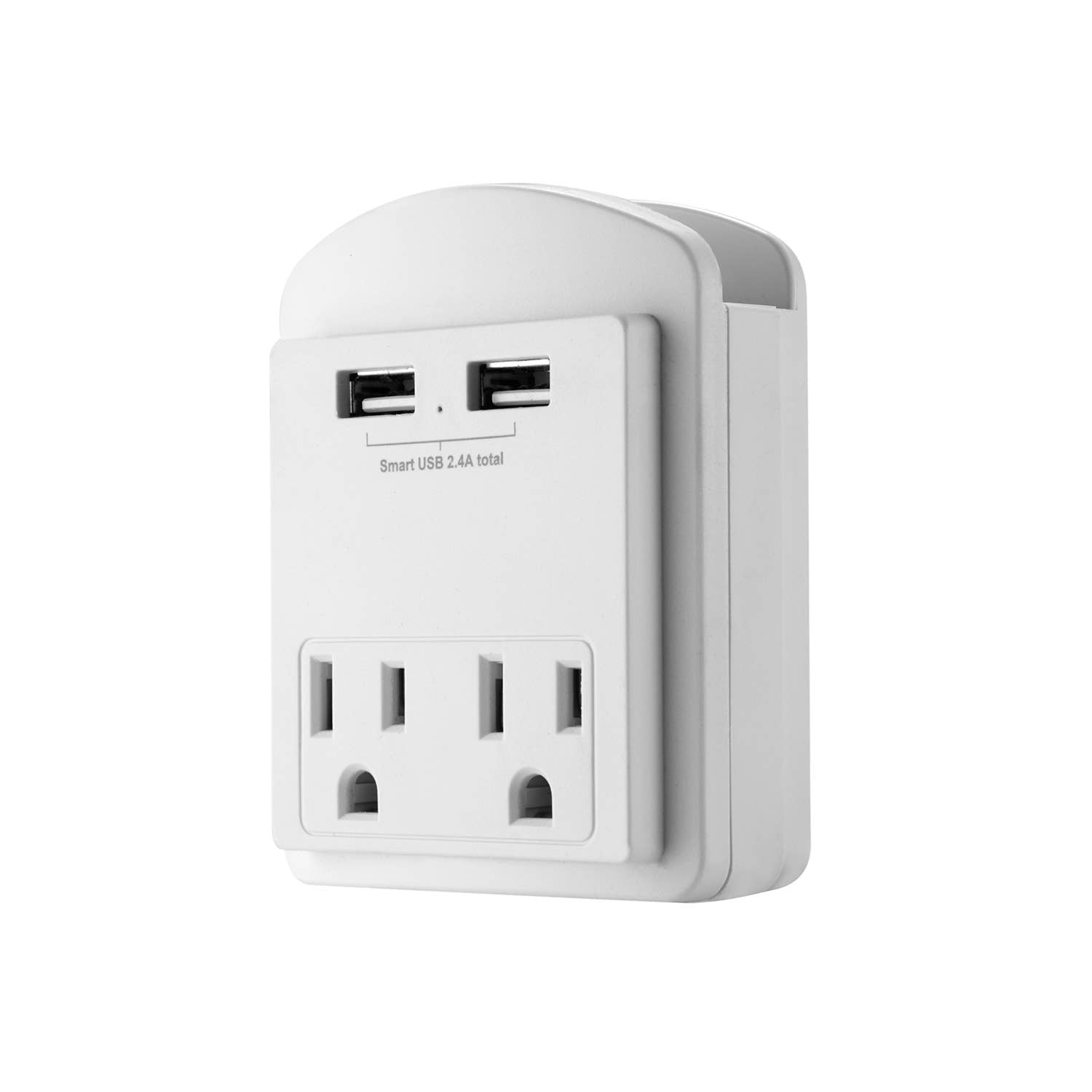 LAX Gadgets - Charge Surge Protector, 2 Outlets/2 USB Ports