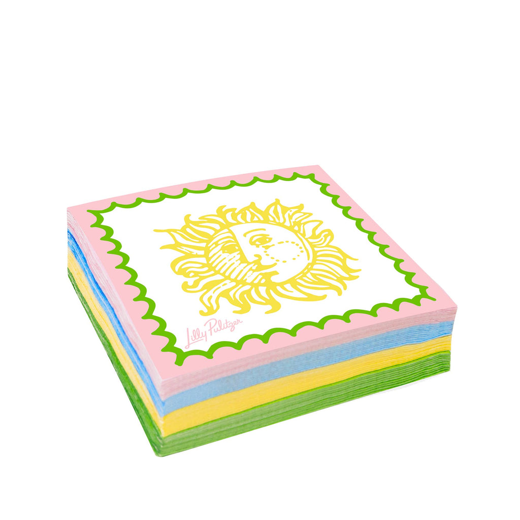 Lilly Pulitzer by Lifeguard Press - Cocktail Napkins, Sun Tiles Home