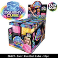 Novelty Brands - Fun Doh Swirl Squishy Cubes Viral Assortment - 12/Display