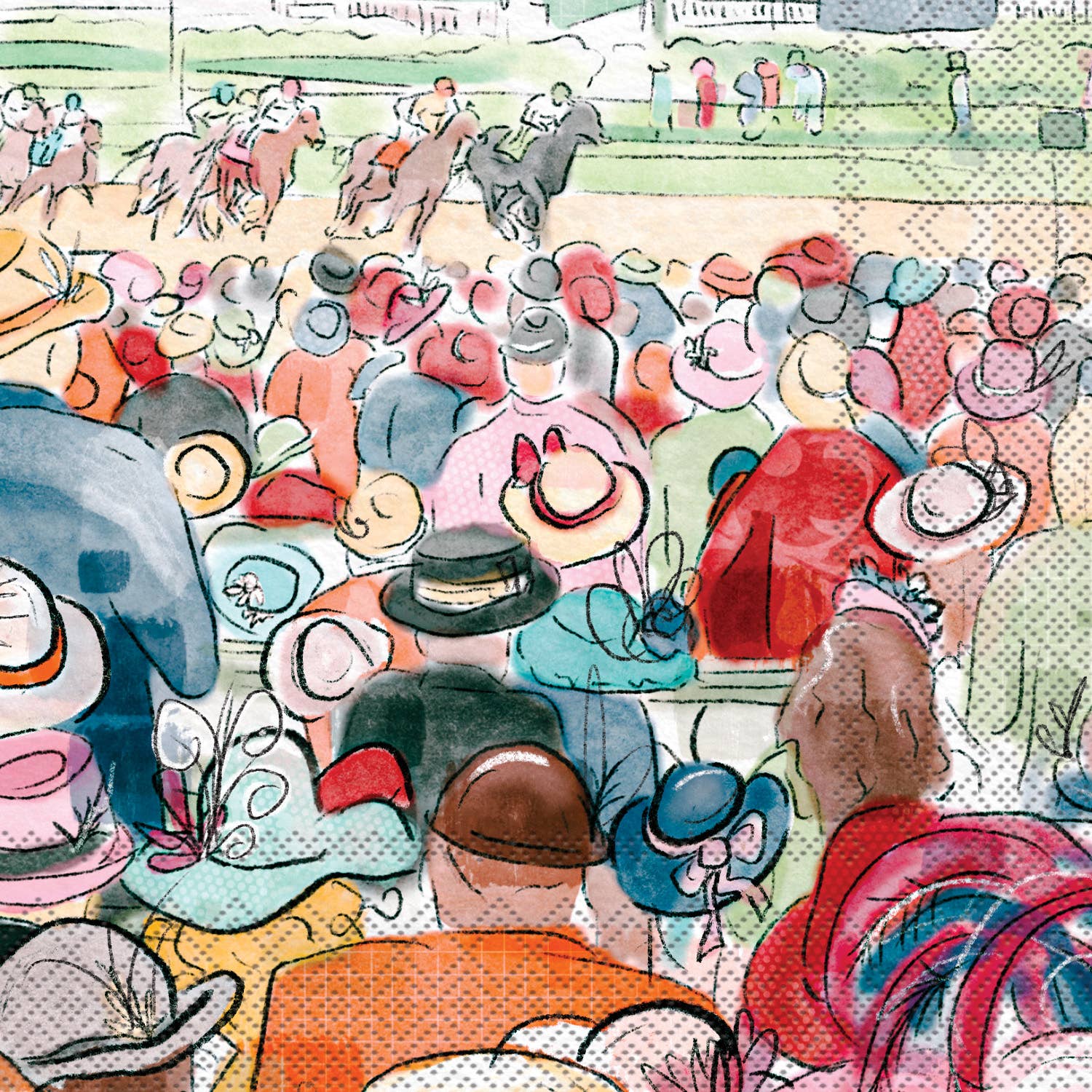 Boston International - Kentucky Derby Spectators Paper Cocktail Napkins 20 ct