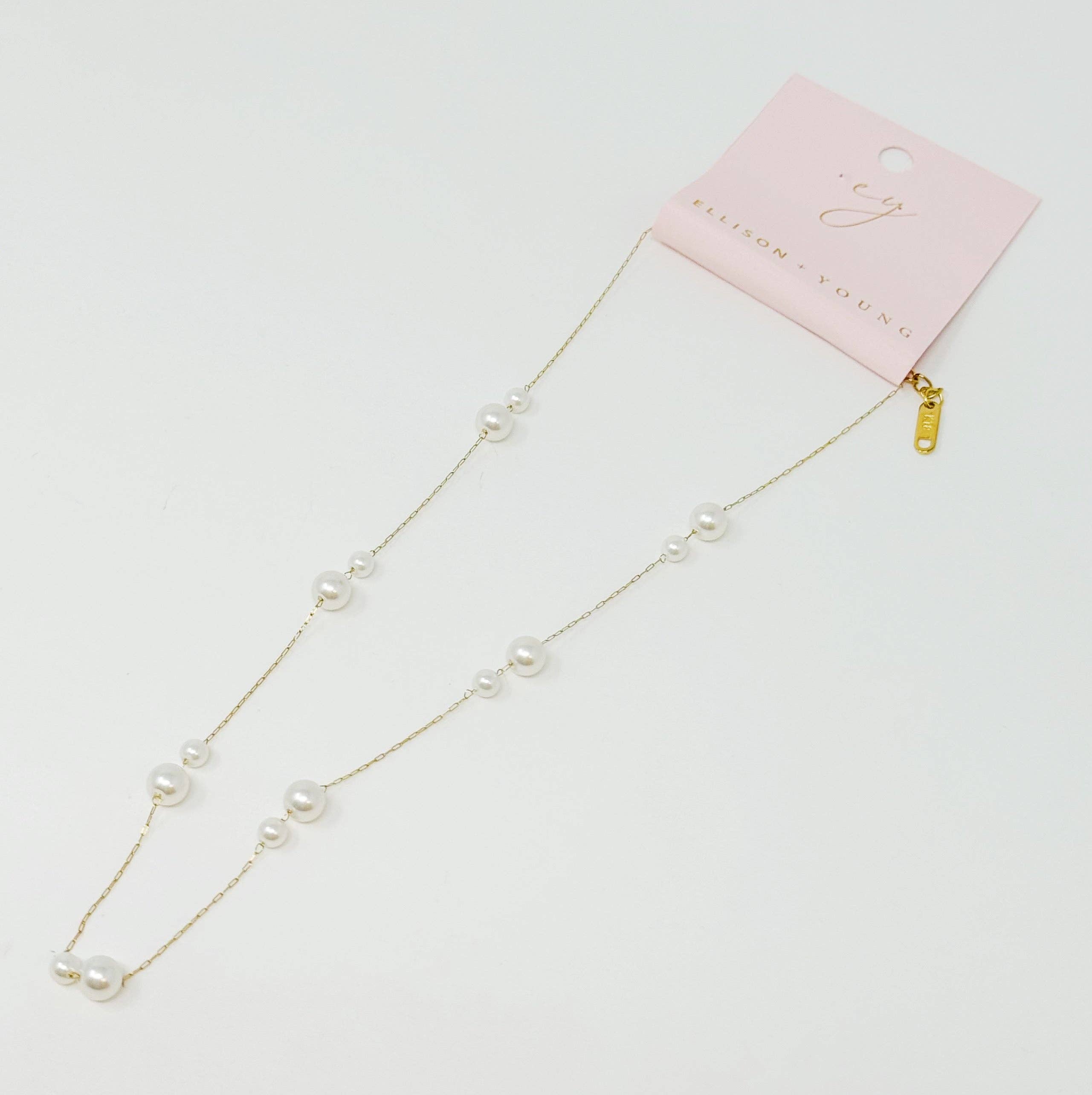 Ellison+Young - Lovely Lady Dainty Pearl Necklace