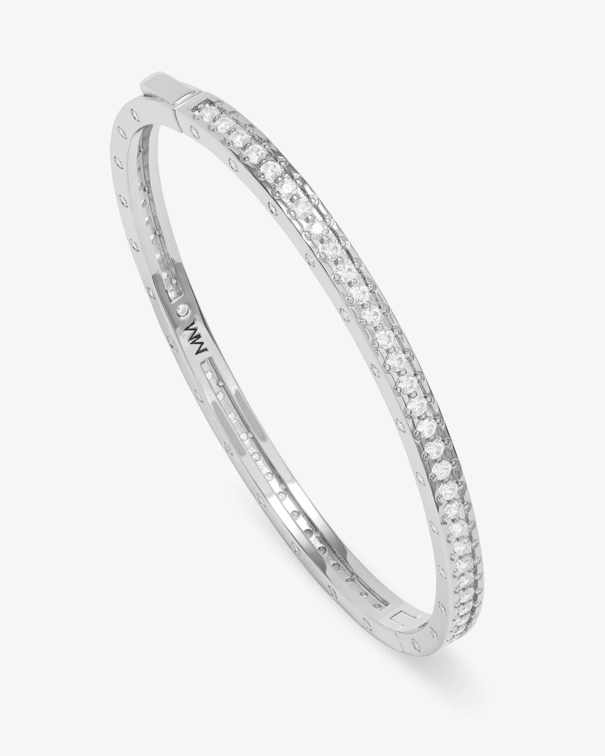 Melinda Maria Ashley Pave Cuff Silver