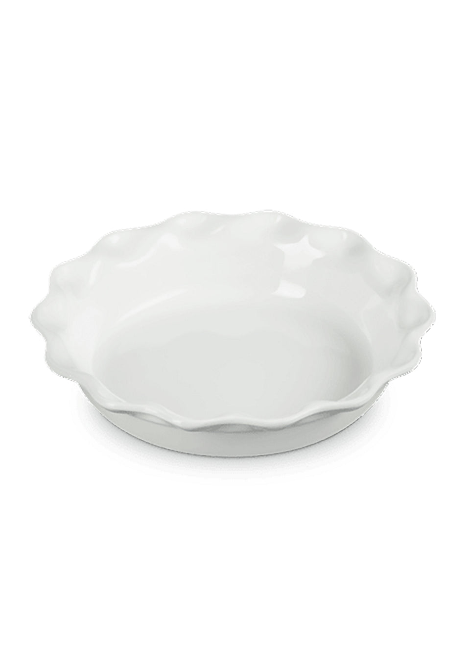 Le Creuset Heritage Fluted Pie Dish White