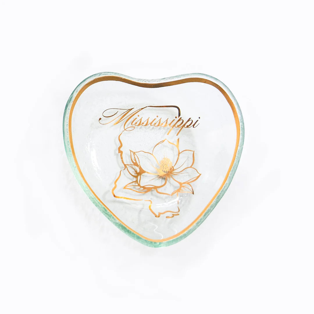 Annieglass Mississippi Small Heart Bowl