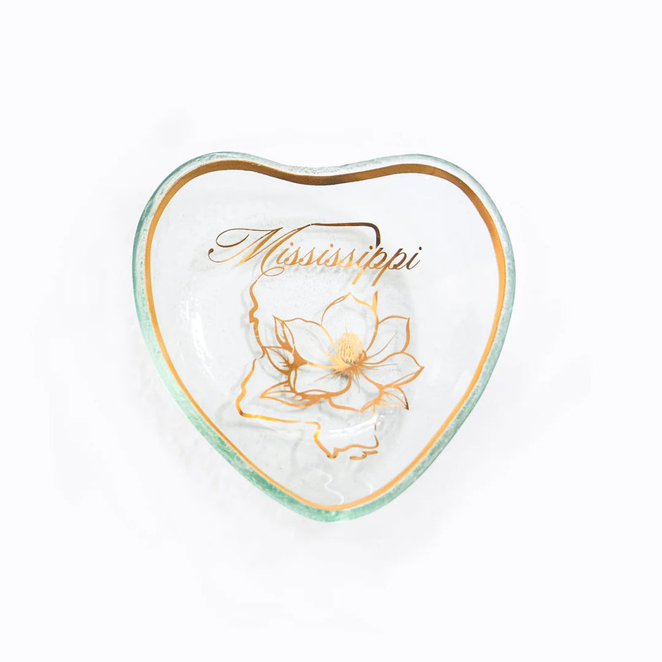 Annieglass Mississippi Small Heart Bowl