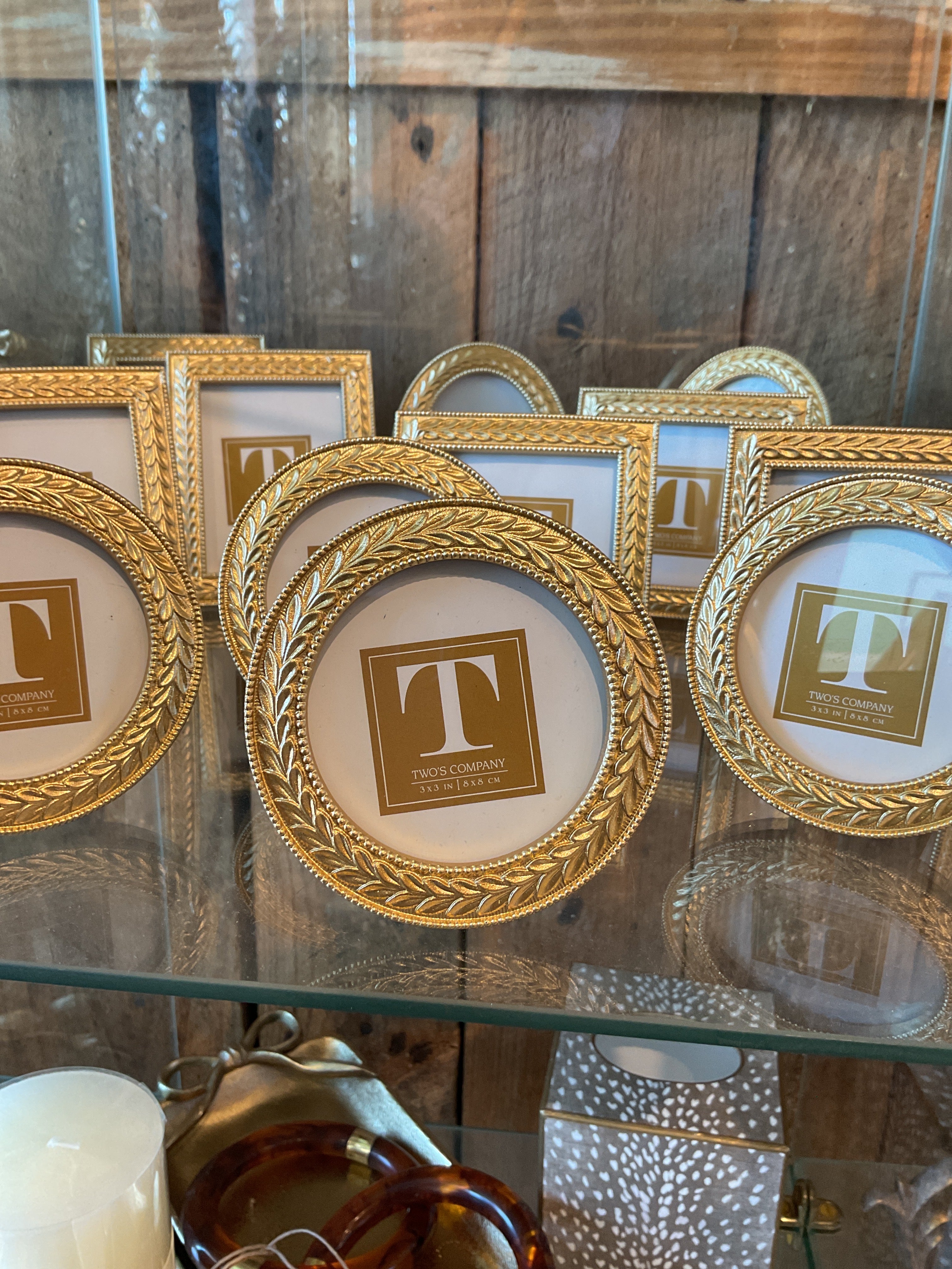 Two’s Company Gold Mini Frames