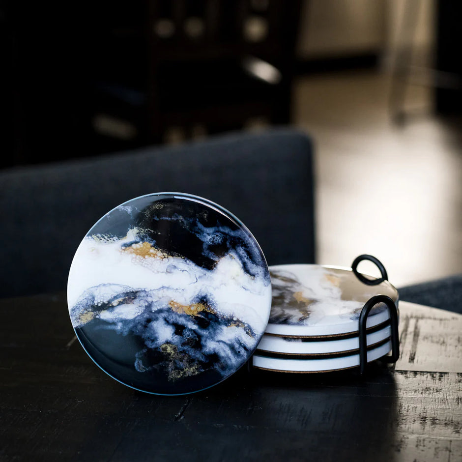 Lynn & Liana Ceramic Resin Coasters