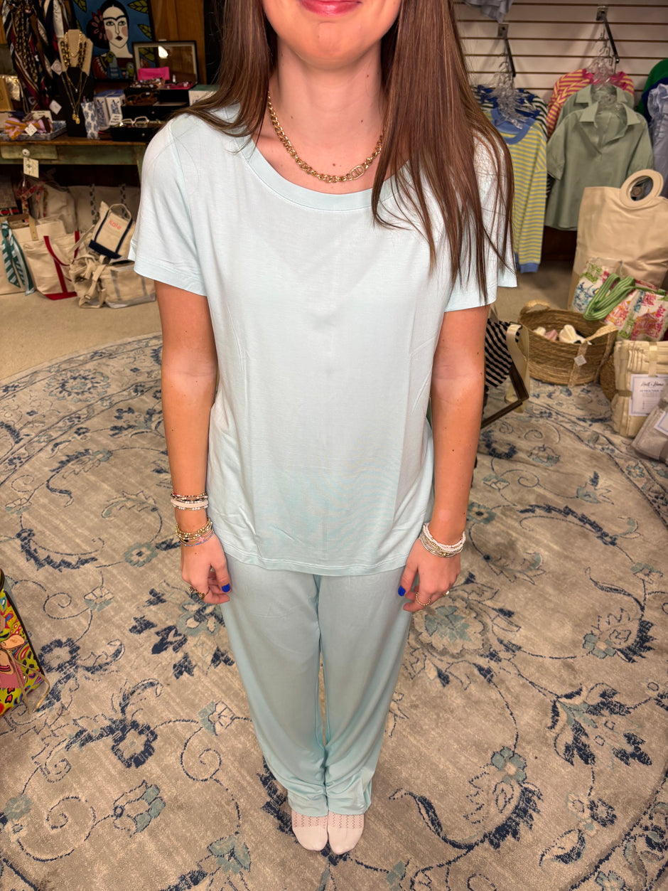 Boody Goodnight Sleep Tee Seafoam