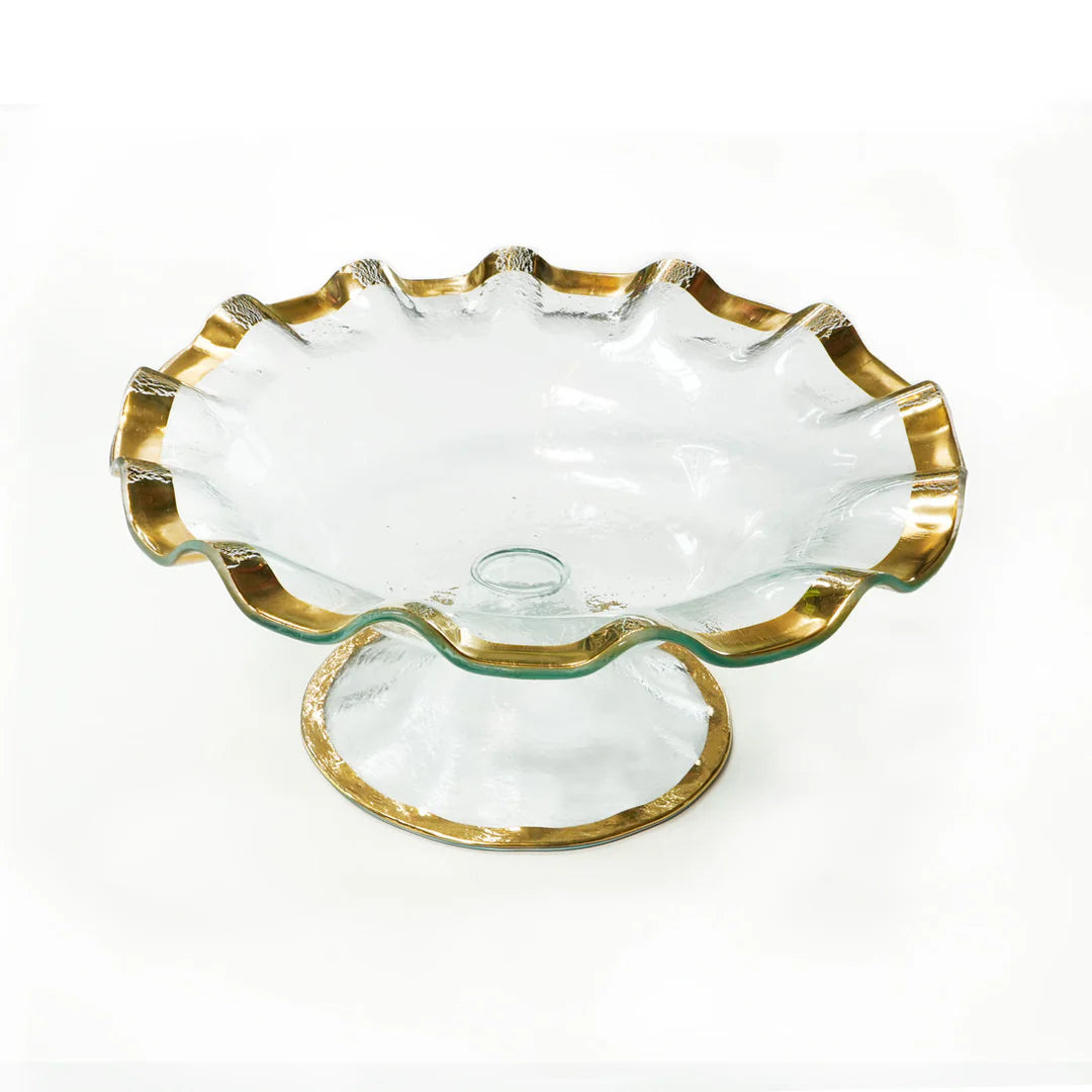 Annieglass Ruffle Footed Bowl