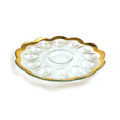 Annieglass Roman Antique Deviled Egg Platter